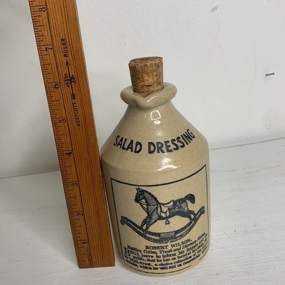 Robert Wilson Made in England small Salad Dressing bottle with cork - Picture 7 of 10